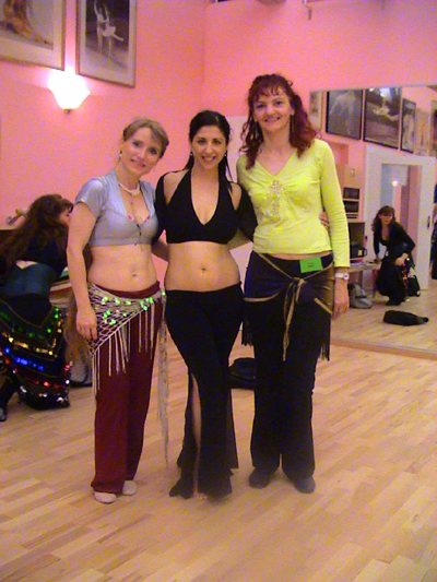 Oktober 2006 Petra und ich mit Virginia Mendes (USA)nach dem Workshop