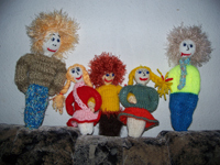 die ersten 5 Puppen